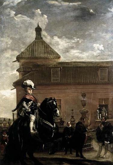  Prince Baltasar Carlos with the Count-Duke of Olivares at the Royal Mews